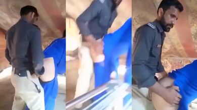 Karachi ke police wale ne mari khubsurat kinnar ki gand