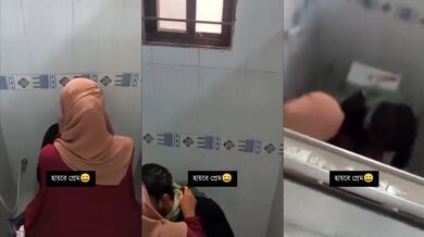 Public toilet me chudai karte lovers ko mili daant fatkar