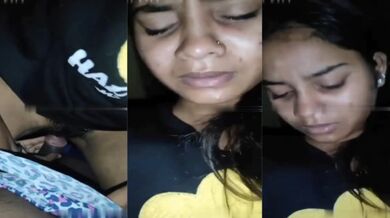 Black t-shirt pehan kar fuddi chudwati ladki ki Viral Sex Video